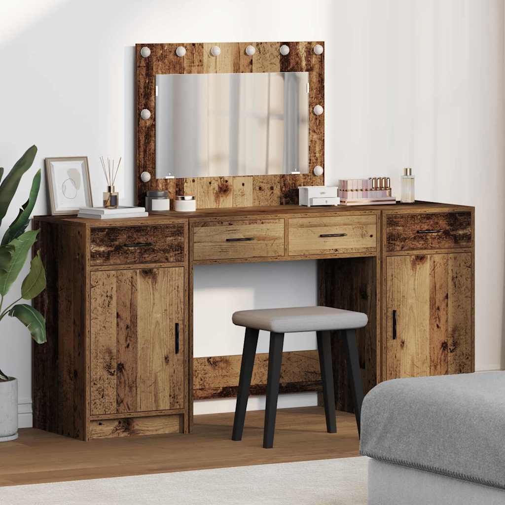 Dressing Table 3 Pcs 40 X 41 X 75 Cm Engineered Wood